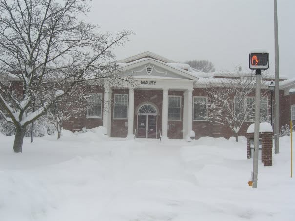 Snow day at Matthew Maury Elementary, February 2010