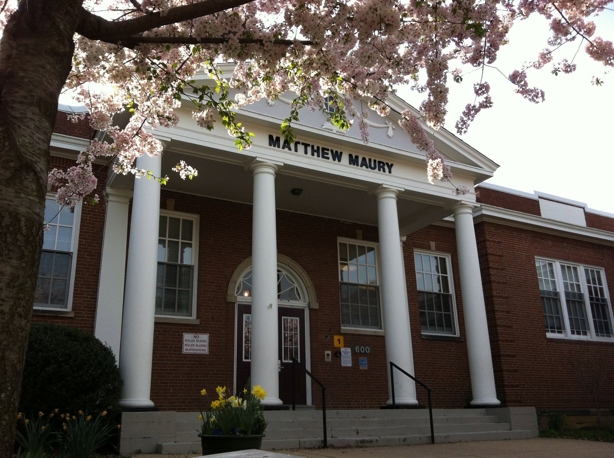Matthew Maury Elementary School grounds, spring 2010